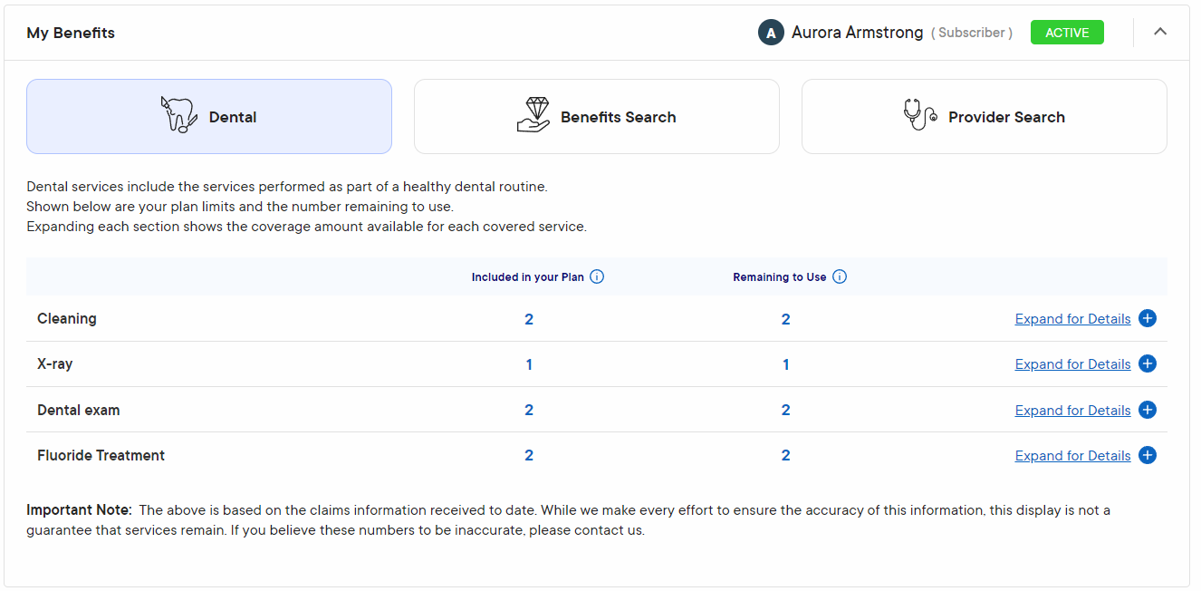 Dental Allowances – My WellSpent